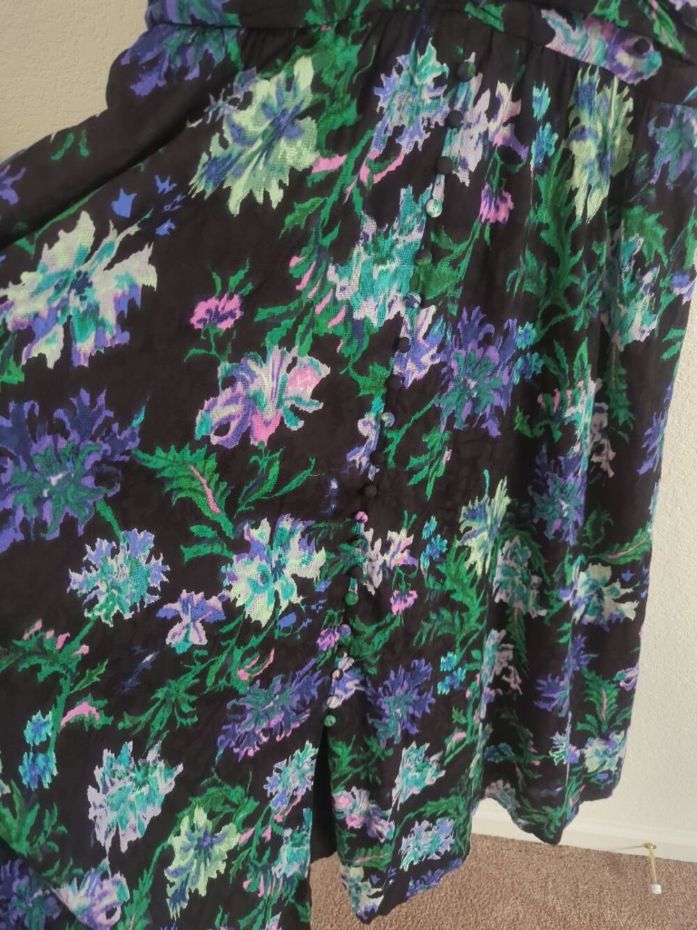 NWT Anthropologie Katerina Maxi Button Front Floral Dress Medium - Picture 10 of 16